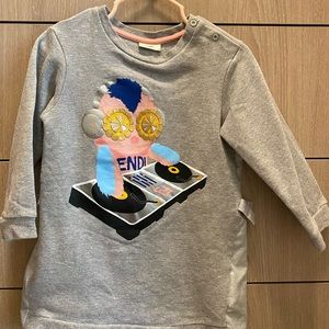 Sweatshirt Dress with Fendirumi Piro-Chan DJ Print